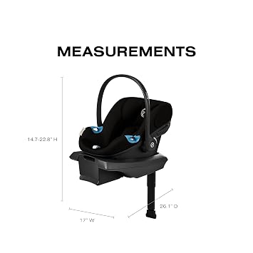 CYBEX Aton G2 Infant Car Seat with Load Leg Base - Moon Black