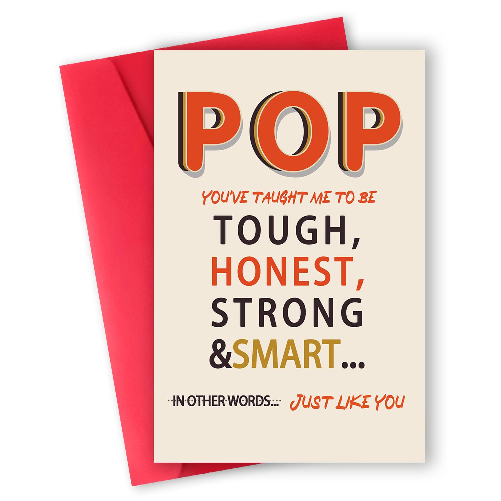 ATTLVV Funny Fathers Day Card,Happy Father's Day Gift for Dad Father,Unique Father's Day Card Gifts from Son Daughter Family