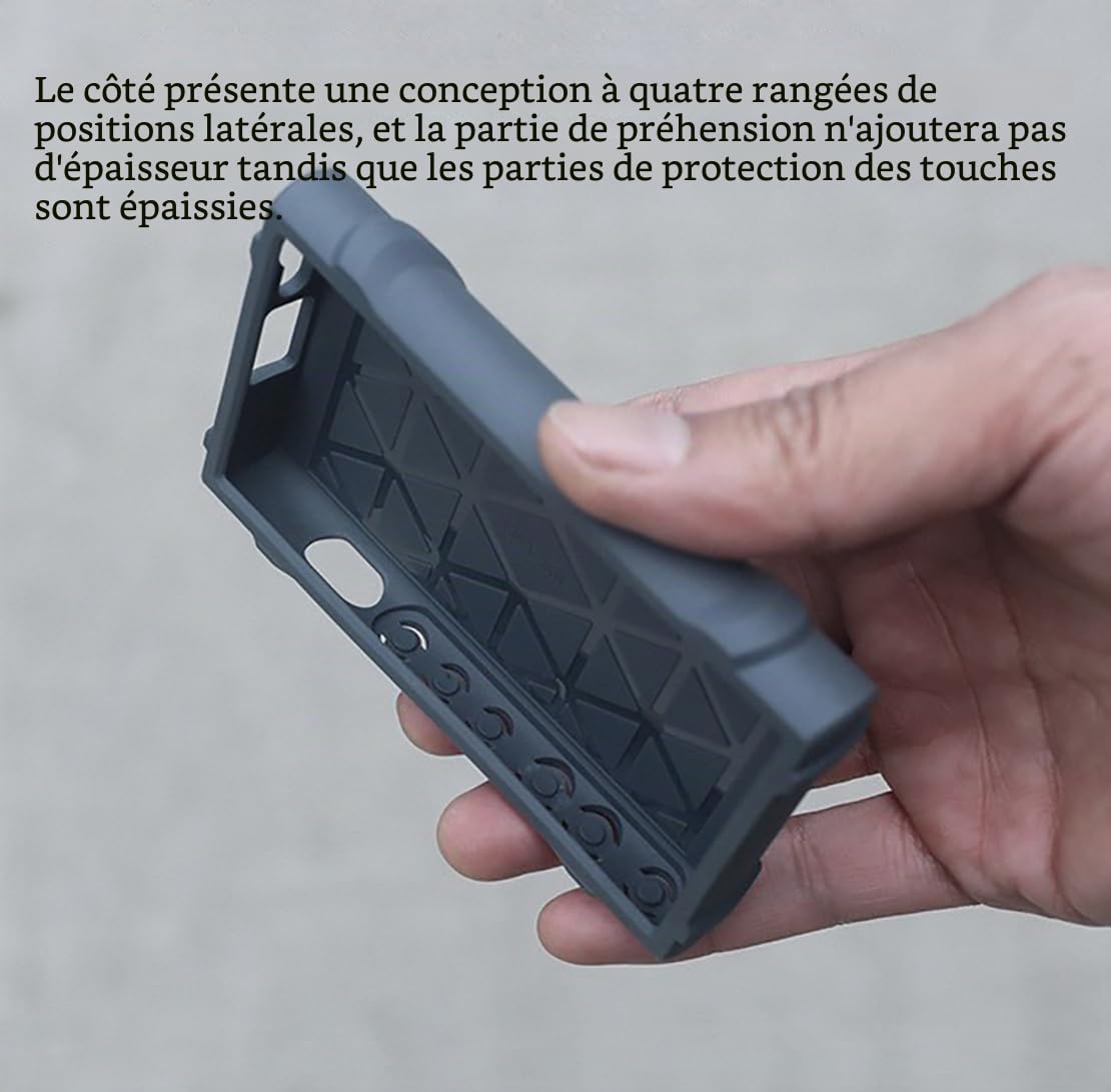 Generic Voikoli Coque de protection robuste antichoc compatible avec Sony Walkman NW-A300 Series NW-A306 NW-A307 (Noir)
