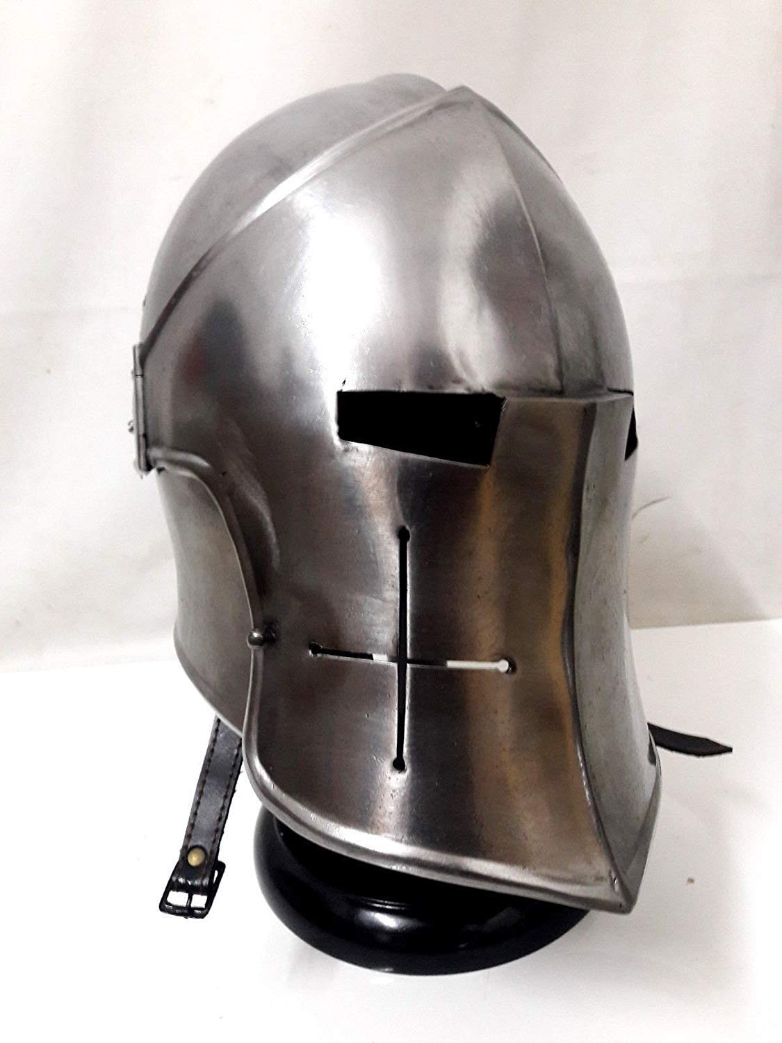 antiquegifts2019 Medival Barbuta Helmet Knights Templar Crusader Armour Helmet (Steel)