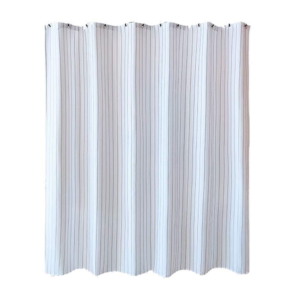 Rideau de douche anti-moisissure tissu blanc imperméable pour éviter les flaques d'eau