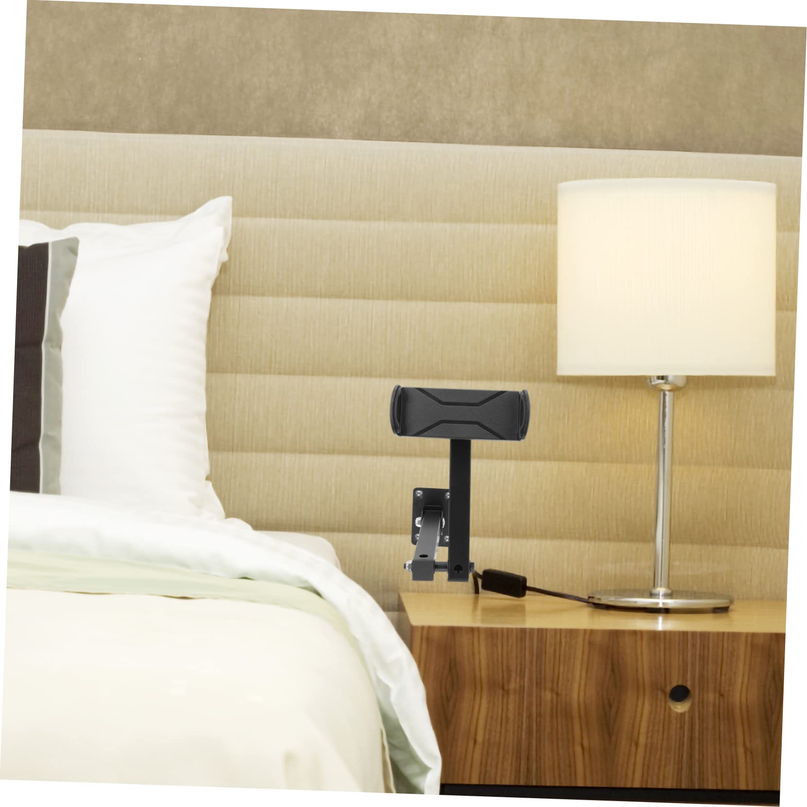 Uonlytech Soporte de Pared para Teléfono Móvil Soporte de Pared para Teléfono Multifuncional para Dormitorio Ajustable