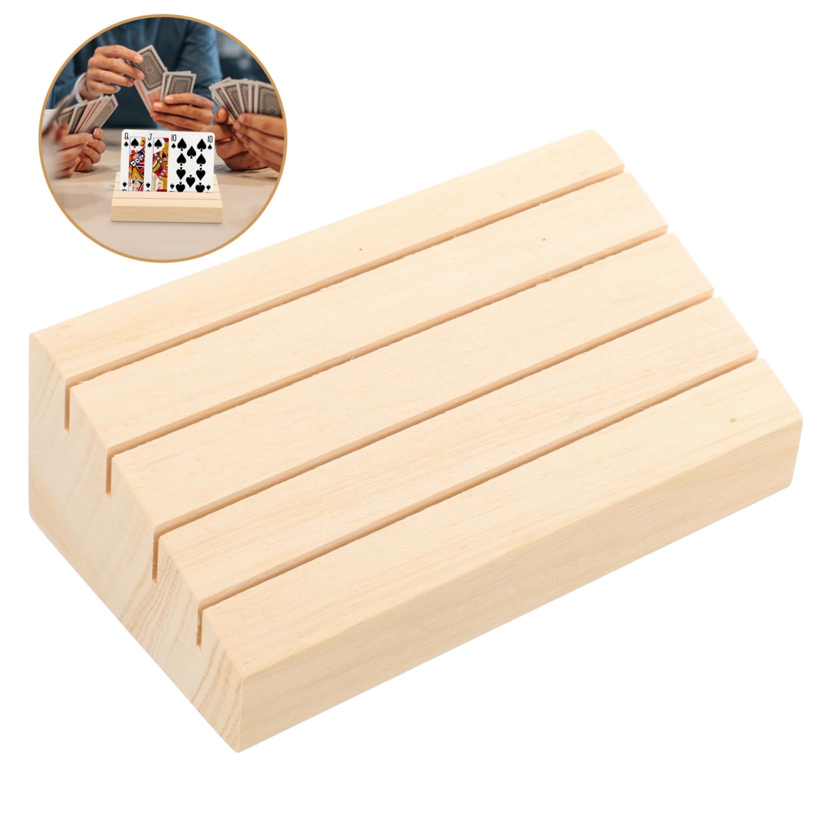 Support Pour Cartes à Jouer Bois Plateau De Rangement Pour Cartes Présentoir Pour Jeux De Société