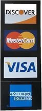 Credit Card Decals, 3 Piece