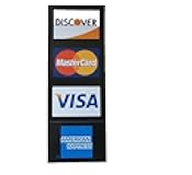 Credit Card Decals, 4 Piece