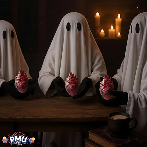 Miniatura 6 de Partes del cuerpo de fantasía. Corazón (1 por paquete)., Paquete de 1, Corazón rojo