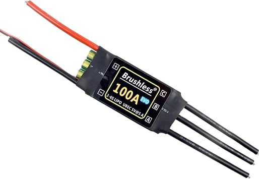 RC 100A BHLeli HV ESC Brushless 2-6S Helicopter LiPo Battery UBEC 5A/5V Output Aircraft Airplane FPV Racing Quad Fixed Wing Multi-axis Drone Quadcopter