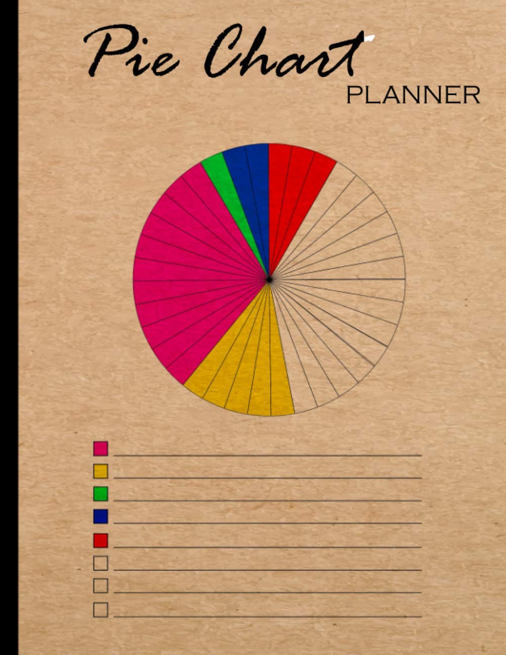Pie Chart Planner: Handy Template Notebook Journal For Creating Pie Chart Graphs. Each Blank Graph Is Divided Into 10 Degree Sections For Easy Filling In.