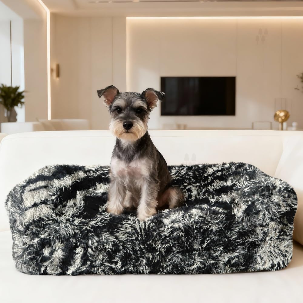 Lit mémoire de forme pour chien avec housse imperméable et lavable vert