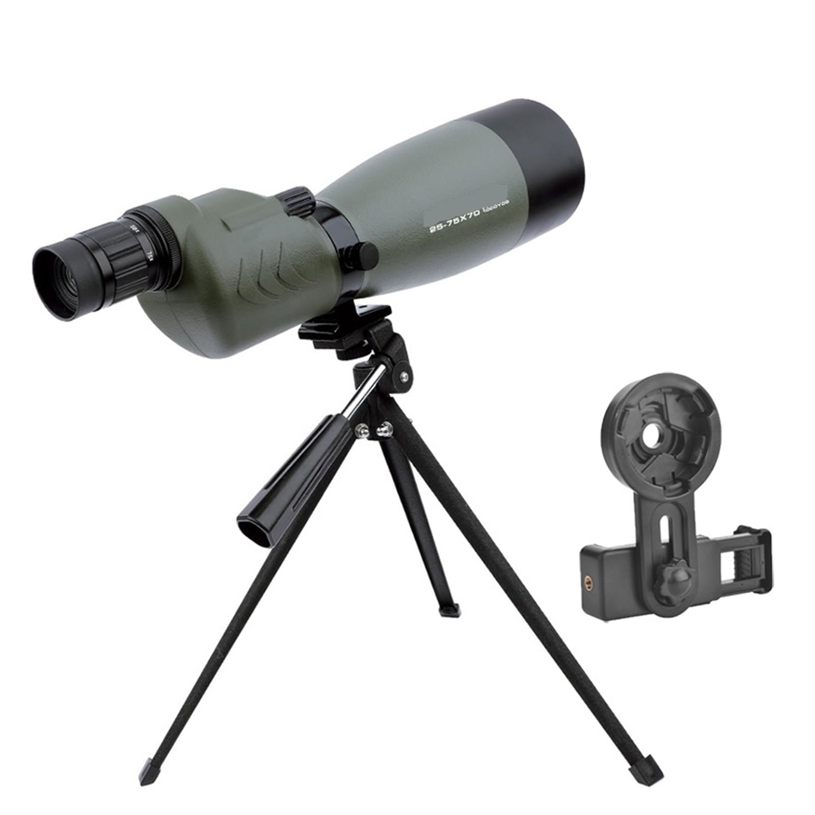 25-75x70mm Luneta Z Zoomem FMC Wodoodporny Teleskop Ze Statywem Do Strzelania Birding Camping Polowanie Zakres Optyki Mocny Okular I PowięKszenie(D 25-75X70mm)