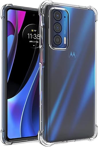 Case for Moto Edge 2021/for Moto Edge 5G UW/for Moto XT2141DL Case, Soft Clear TPU Phone Cases Slim Silicone Protective Shockproof Transparent Cover for Motorola Moto Edge 2021 Crystal Clear