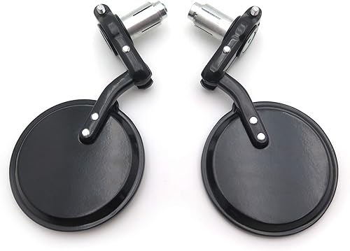 Miniatura 5 de SMT-Espejo redondo de aluminio negro con extremo de barra de 78 pulgadas, compatible con Cafe Racer Clubman CB XS KZ GS B00RW3E16M