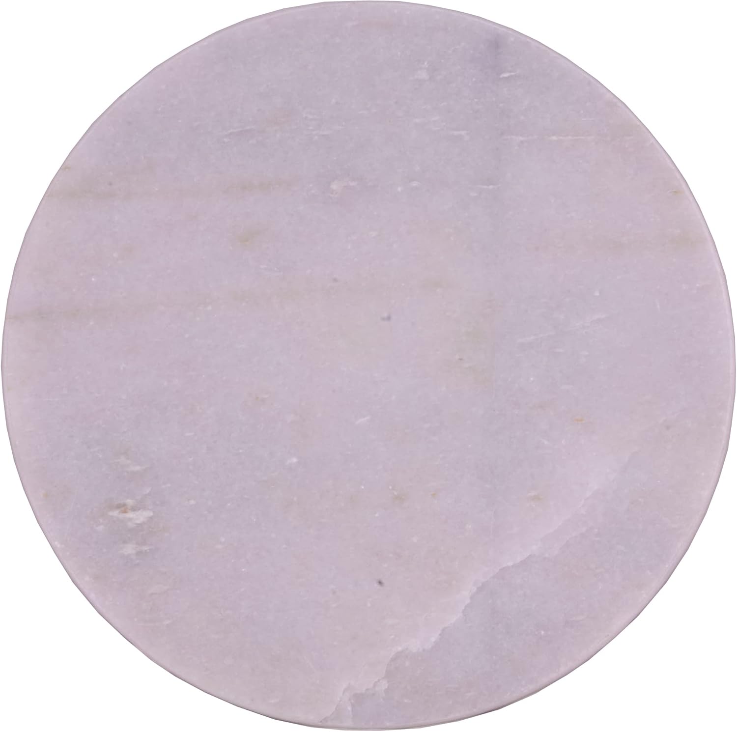 Shiv Shakti Arts® Indian White Marble Roti Maker/Chakla/Rolling Board (White Chakla, 9 inches appx)