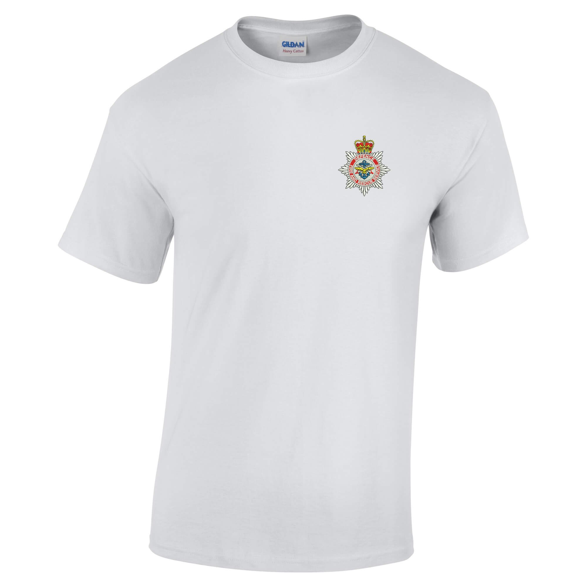 Pineapple Joe's Men's Ash Defence Fire And Rescue Service Embroidered T-Shirt - X Large