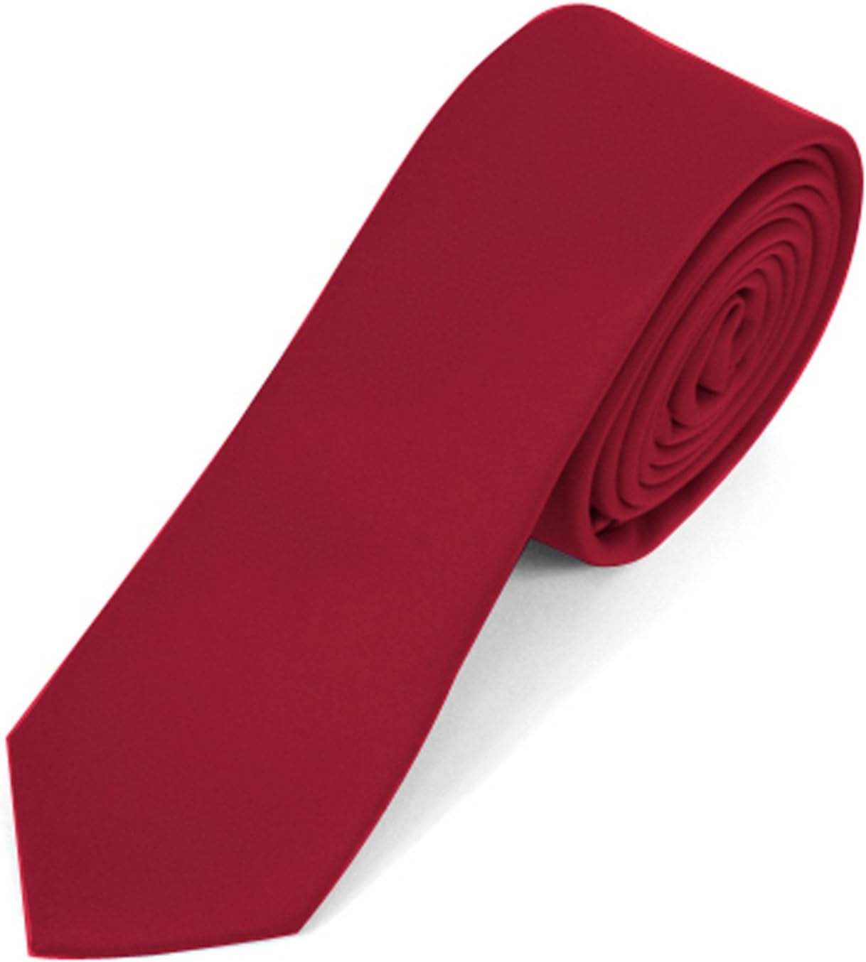 Umo Lorenzo Men's Poly Solid 2" Slim Tie