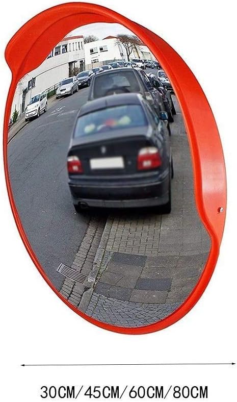 Tunnel Vehicle Dummy Mirror Angle, Durable 30-80CM Durable Portable Convex Mirror Portable Traffic Safety Mirror (Size: 45CM)