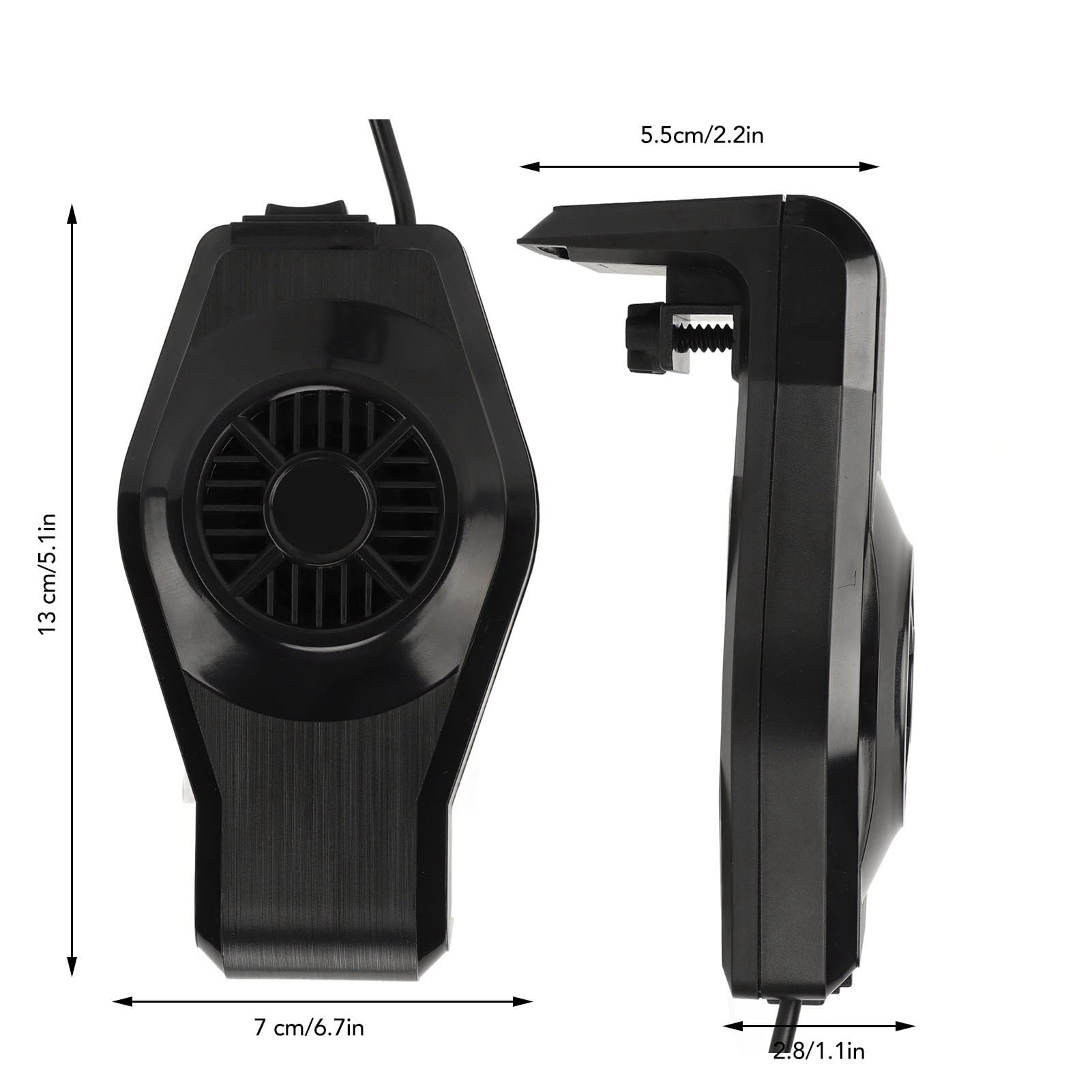 Aquariumkoelerventilator Wandgemonteerd - USB Multifunctionele Demper Voor Aquariums Tot 30cm