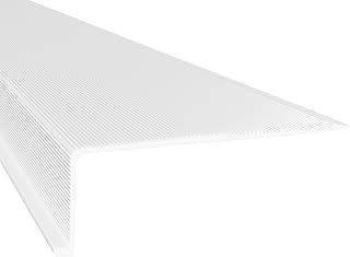 KastLite Linear Under Cabinet Light Cover Replacement | White Ribbed Acr...