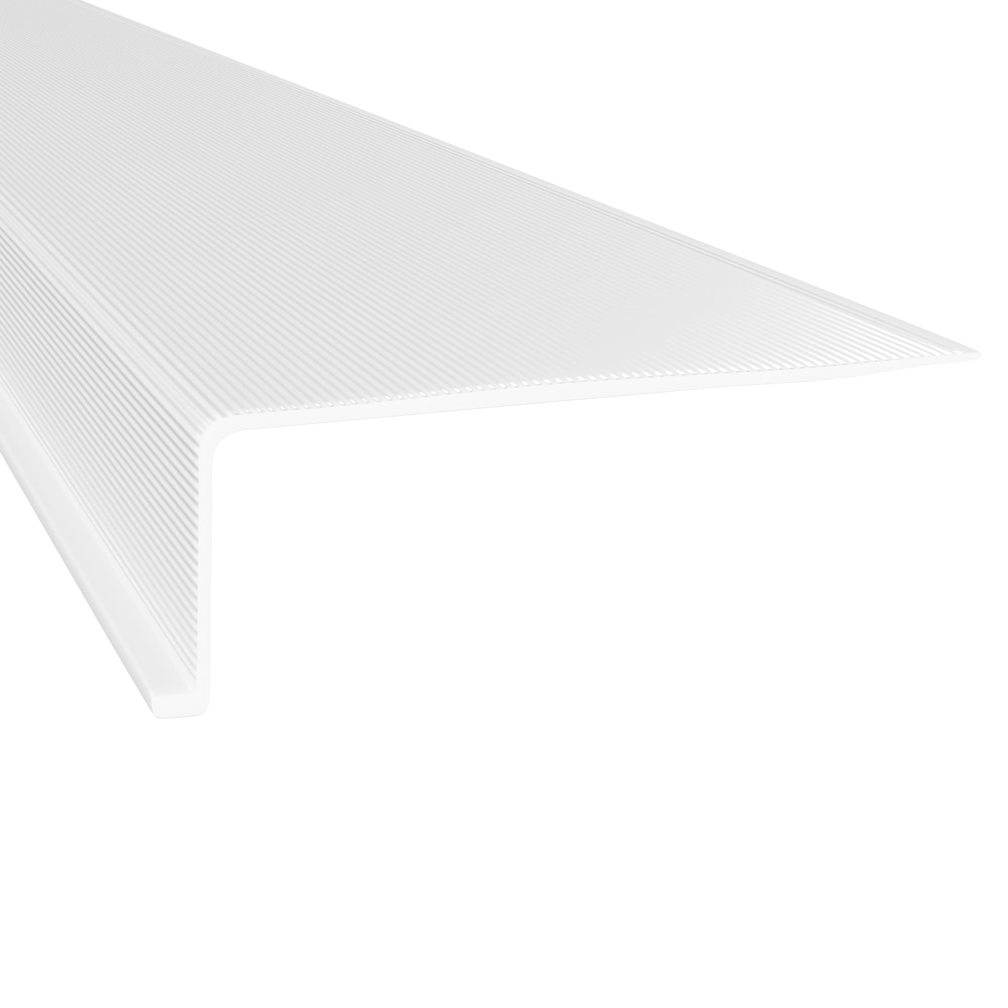 KastLite Linear Under Cabinet Light Cover Replacement | White Ribbed Acrylic Undercabinet Lens Diffuser | 24-3/8