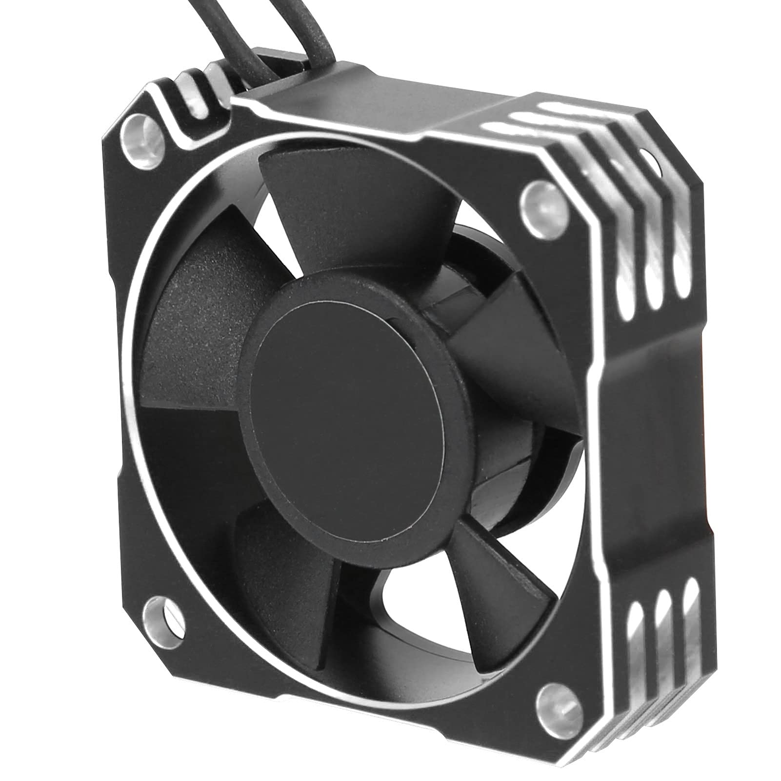 Raket Motor in Aluminum Rocket 35 Mm Cooling Fan with Heat Department for 1/10 1/12 RC Brush, Cooling Fan for the Broom Engine of the RC Car (#3)