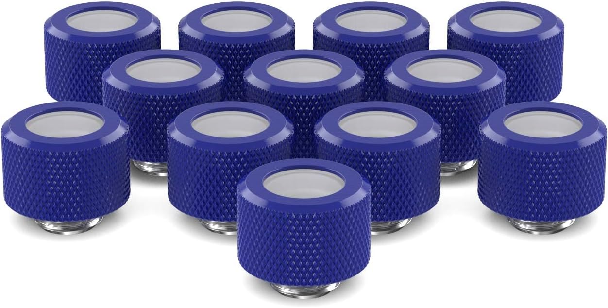 PrimoChill 14mm OD Rigid SX Fitting - 12 Pack - Gold