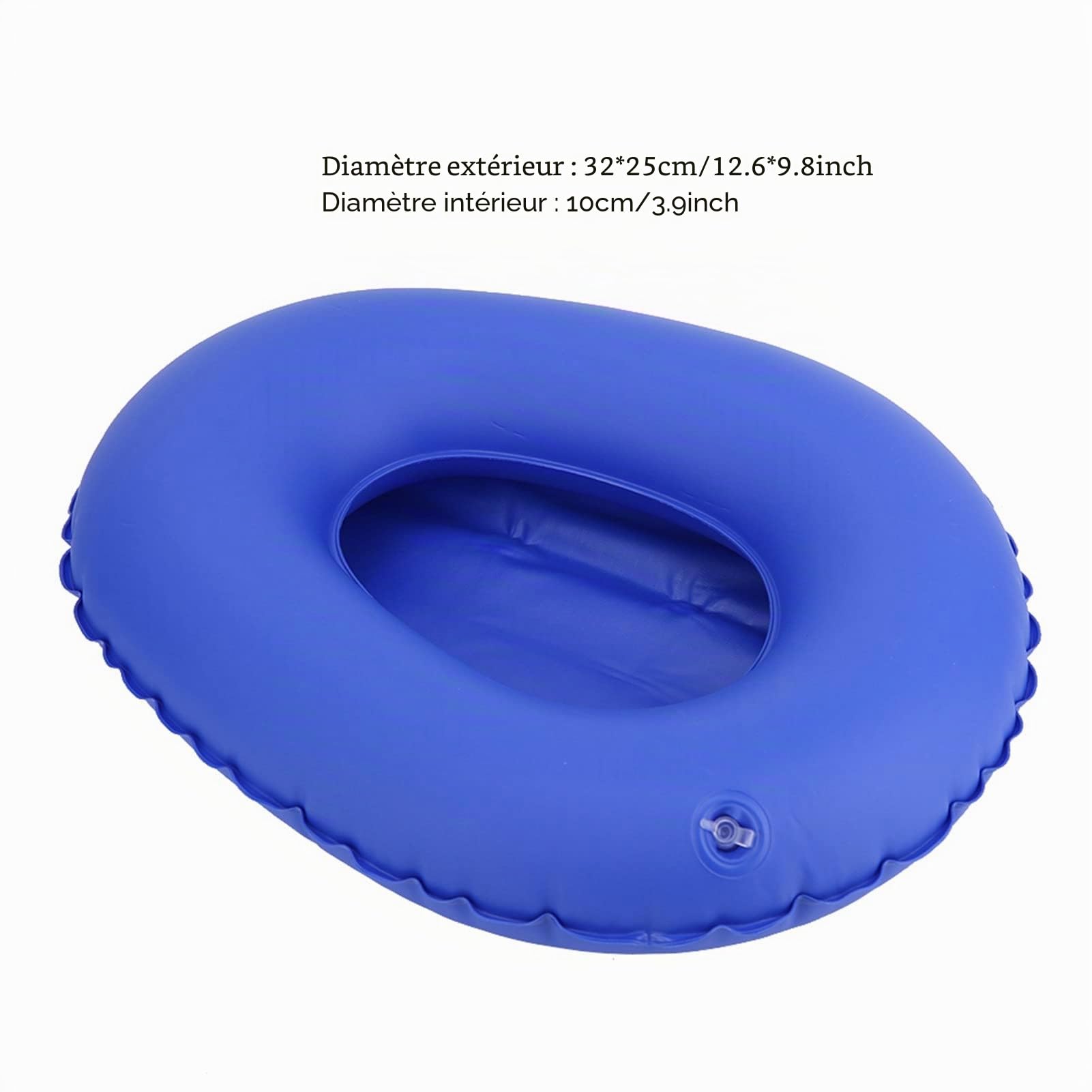 Atyhao Bassin de Lit pour Les Femmes, Urinoir de Toilette Anti-escarre de Pan de Lit Gonflable Médical pour Personnes âgées Clouées au Lit