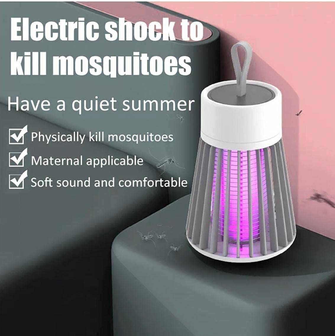 Ostin Trap Zapper Portable Mosquito Killer Lamp, Electric Fly Killer, USB Rechargeable Bug Zapper Electric Fly Zapper, 2