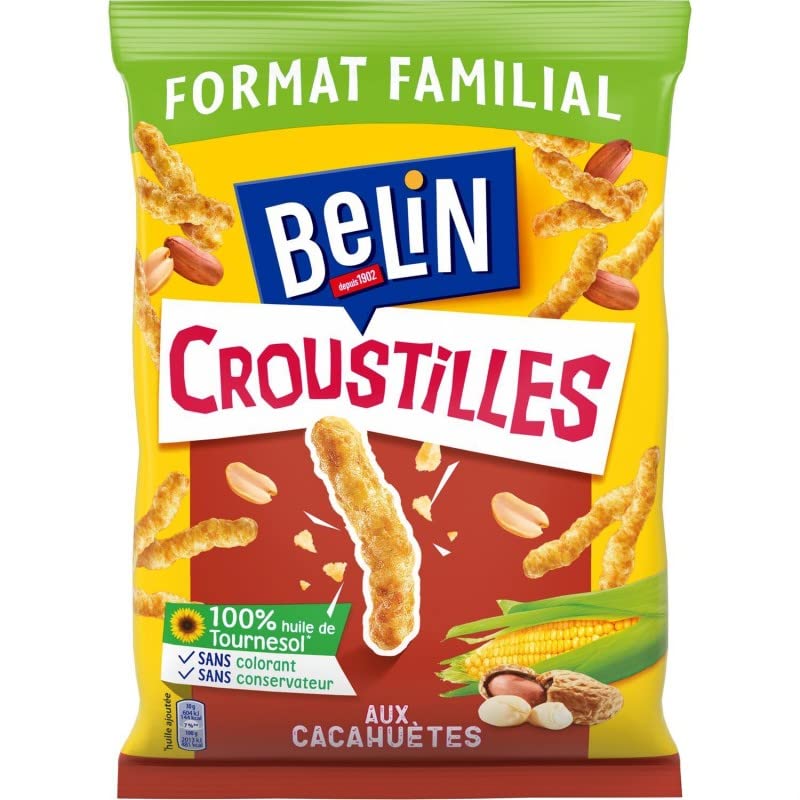 BELIN - Croustilles Cacahuetes Format Familial 138G - ( Lot De 4 )