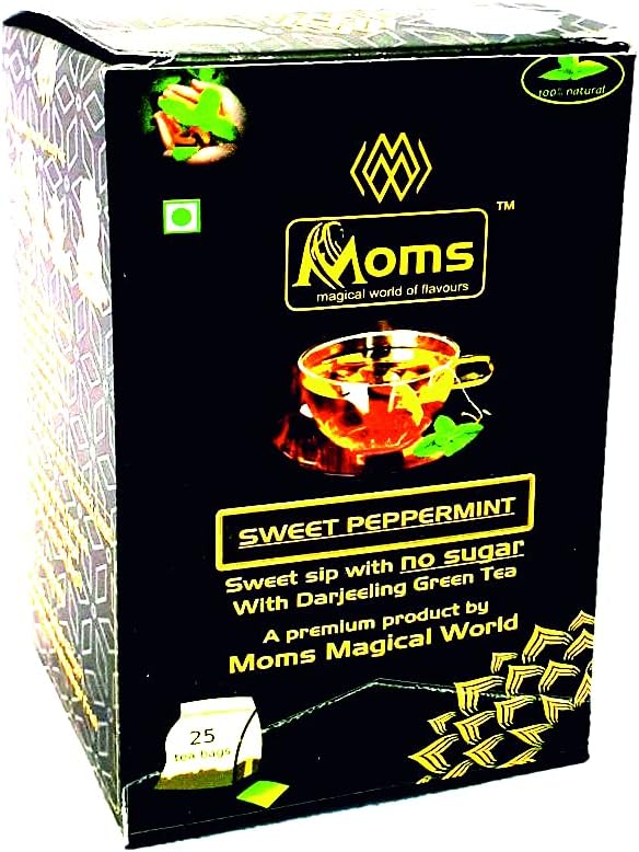 Moms Magical World of Flavours Moms Magical Sugar Free Dip Tea bags (Green Tea) (Sweet Peppermint)