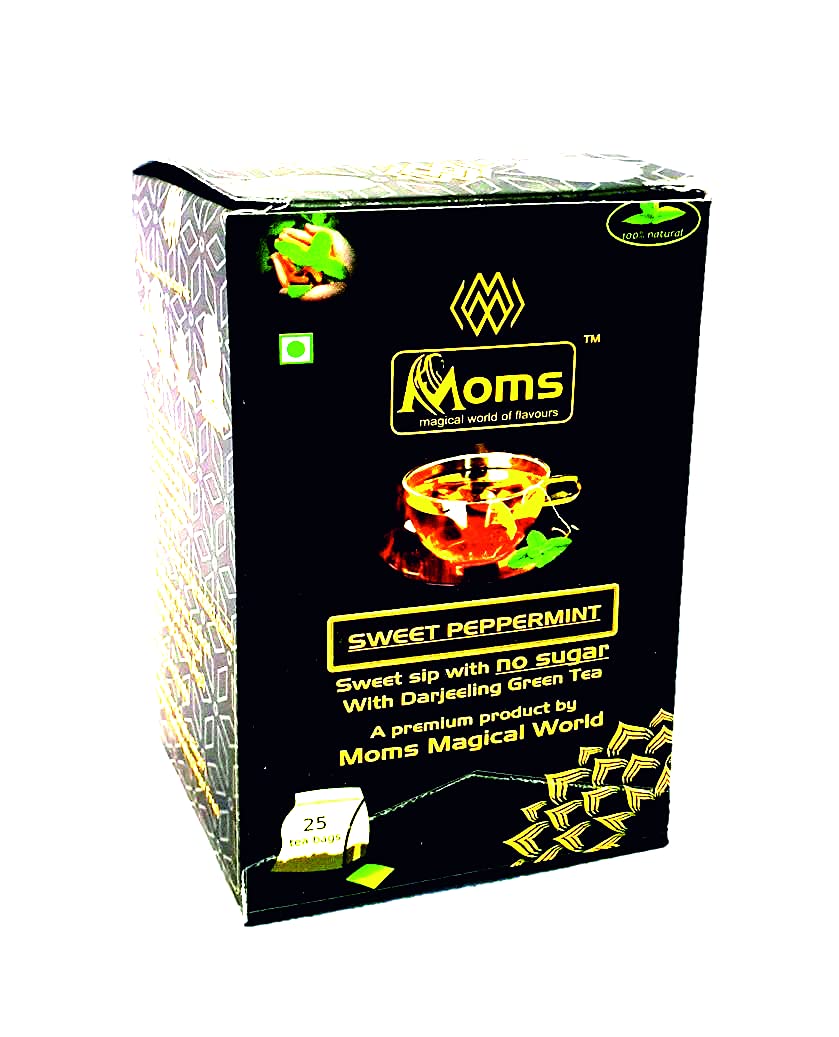 Moms Magical World of Flavours Moms Magical Sugar Free Dip Tea bags (Green Tea) (Sweet Peppermint)