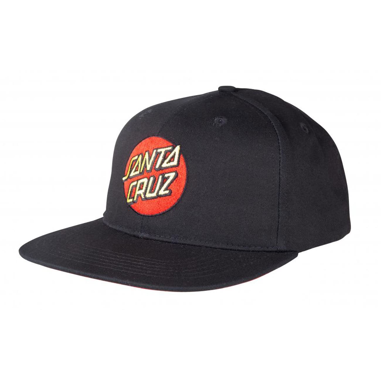 Santa Cruz Classic Dot Snapback Cap - Black