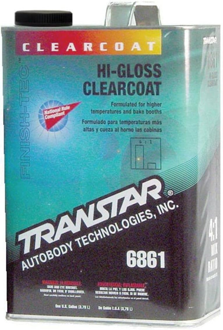 TRANSTAR 6861 Hi Gloss Clear Coat 1 Gallon Automotive