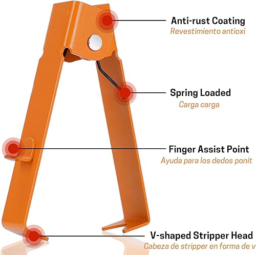 Miniatura 3 de Herramienta peladora de espinas de rosas, herramienta peladora de espinas de hoja de metal, herramienta peladora de rosas, alicates para quitar