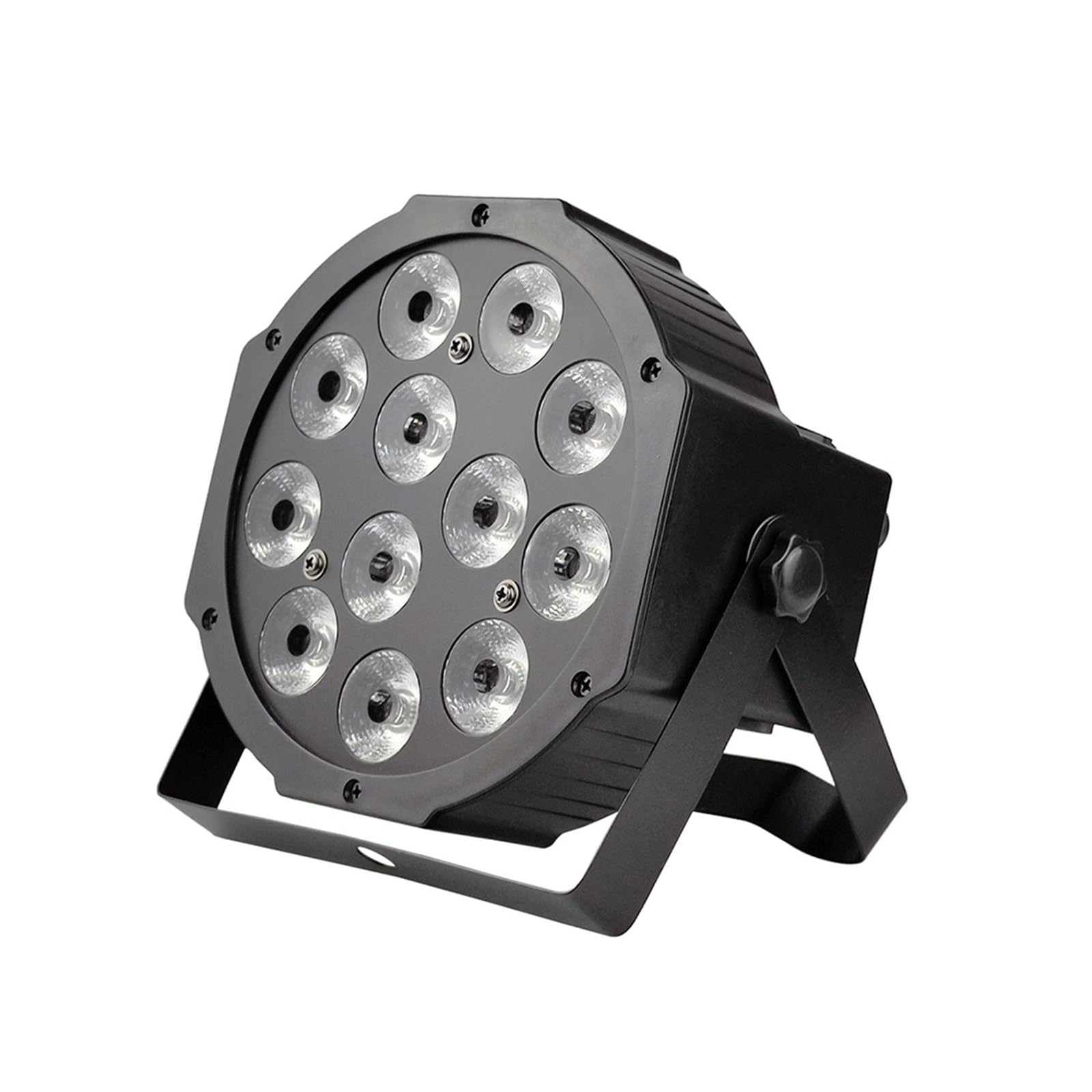 Lumière d'étape de LED, Projecteur LED Par 12x18w 6 en 1 RGBWA + UV 6 en 1 Projecteur LED plat Par DMX512 Projecteur LED teinté professionnel for scène(6in1)