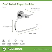 Vista 4 de Symmons 353TP Dia Wall-Mounted Toilet Paper Holder in Polished Chrome Cromado