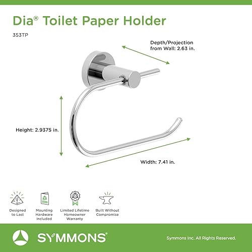 Miniatura 9 de Symmons 35AC3BUNDLE - Juego de accesorios de baño de pared de 3 piezas de diámetro en cromo pulido