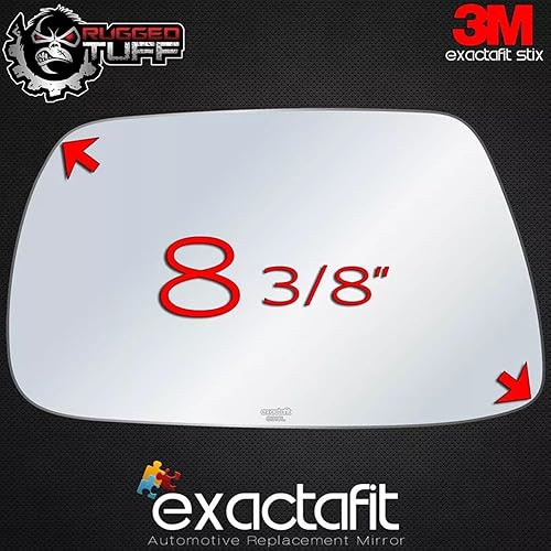 Miniatura 4 de exactafit 8910L - Reparación de cristal para espejo lateral del conductor compatible con Jeep Grand Cherokee 2005, 2006, 2007, 2008, 2009, 2010