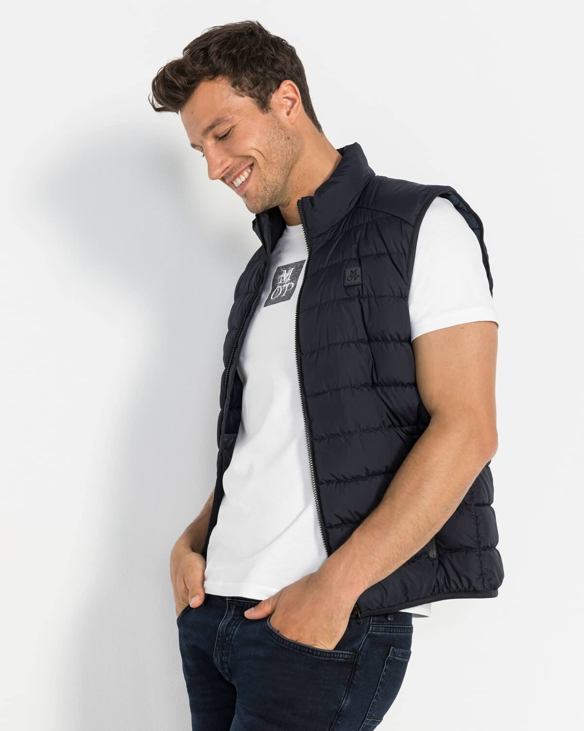 Marc OߴPolo Uomo Gilet trapuntato da mezza stagione idrorepellente