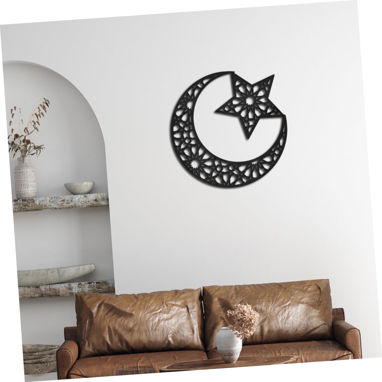 BESTonZON 4piezas Pegatinas De Espejo Acrílico Para Paredes De Habitaciones Infantiles Diseño De Luna y Estrellas Decoración Removible Para Dormitorio y Guardería Adhesivos y
