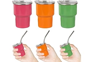 Versatile Tiny Tumblers with Lids and Straws: Elevate Your Drinking Experience