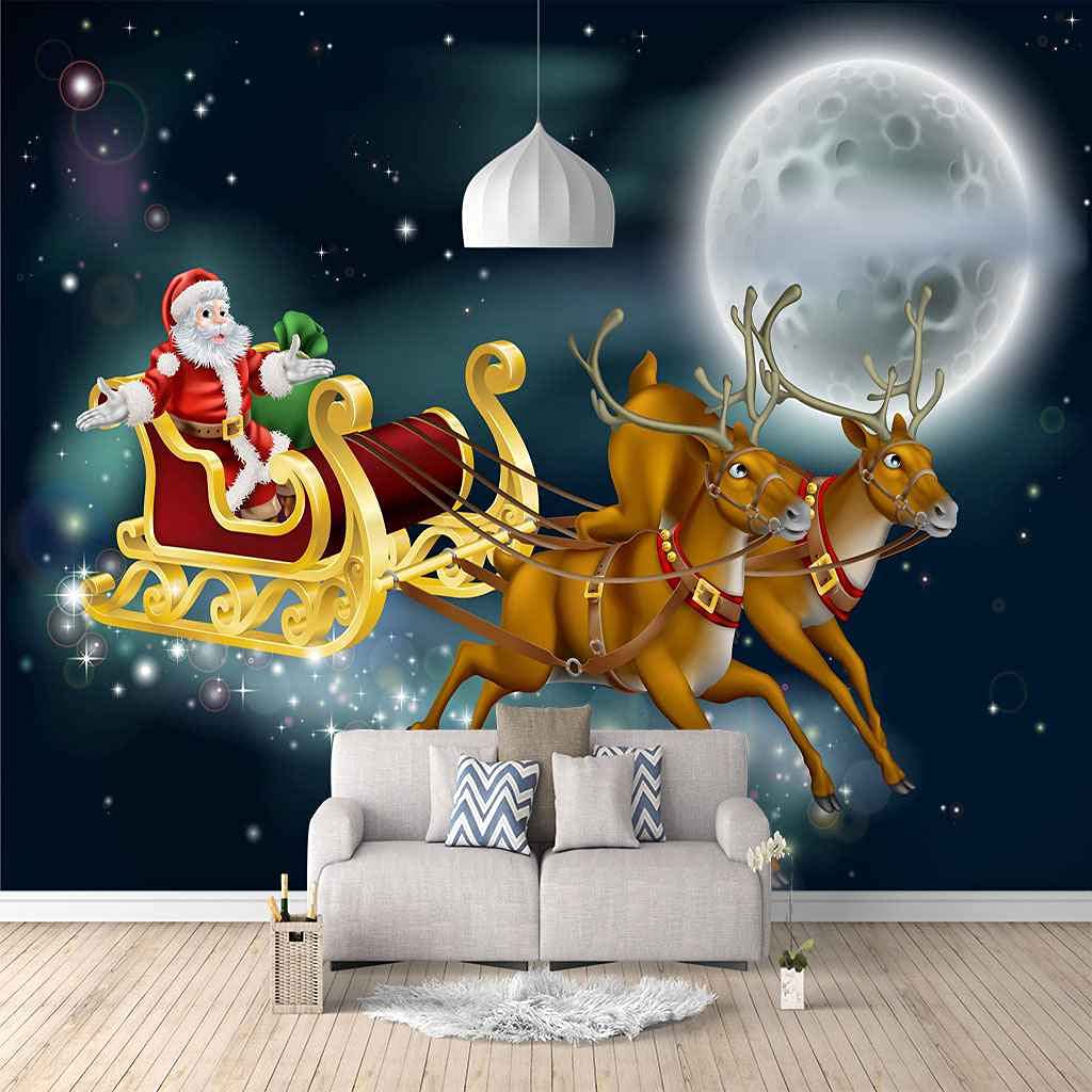 Sticker 3D Père Noël livraison gratuite