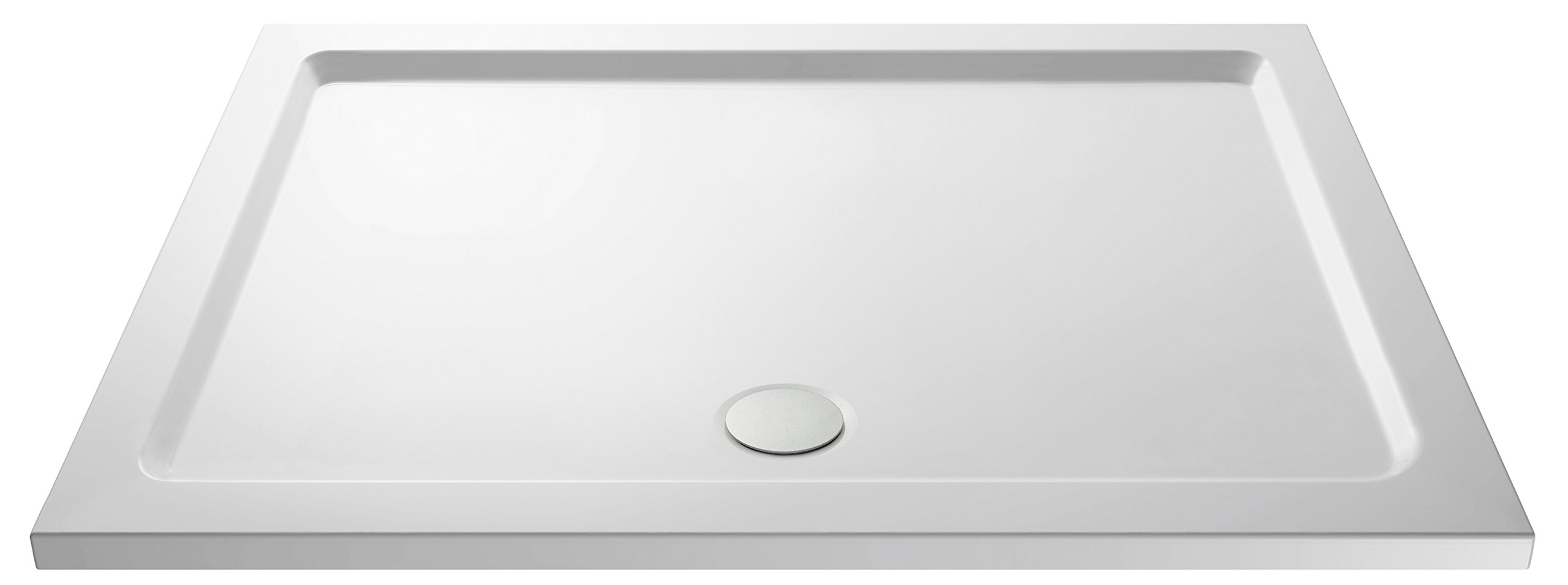 Nuie NTP064 | Modern Bathroom Rectangular Slimline Pearlstone Shower Tray, 900mm x 1700mm, Gloss White โ image 1