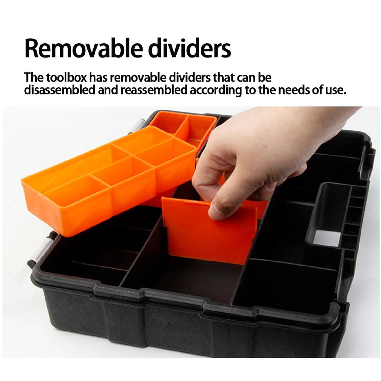 Organizador de cajas de tornillos Organizador de caja herramientas pequeña con gran capacidad almacenamiento tornillos Caja(S)
