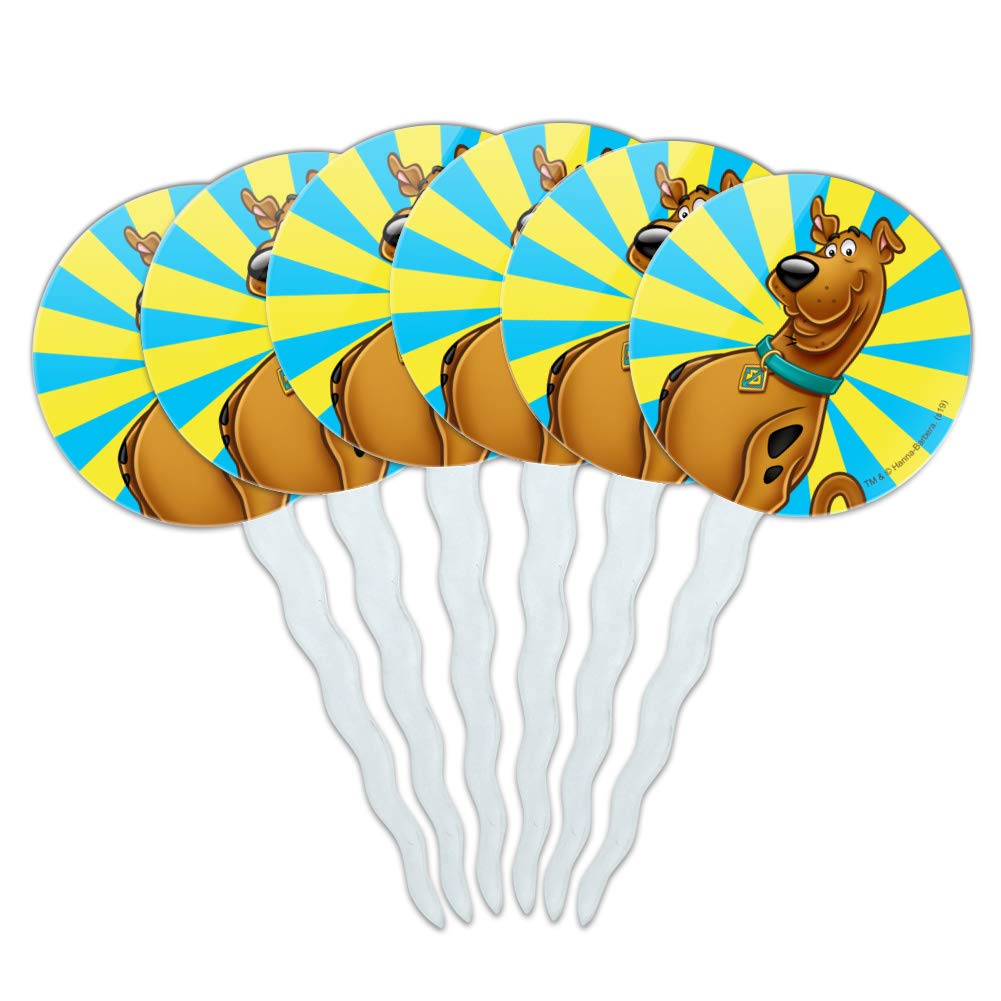 GRAPHICS & MORE Scooby-Doo Character Cupcake Picks Toppers Decoration Set of 6