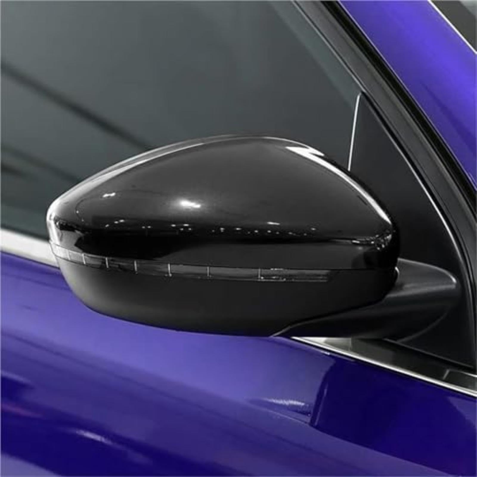Osłony lusterek bocznych samochodu Osłona boczna drzwi tylnych, dla Peugeot 308 Mk2 T9 2013-2022 Lewy prawy Obudowa lusterka auta (Right Glossy Black)