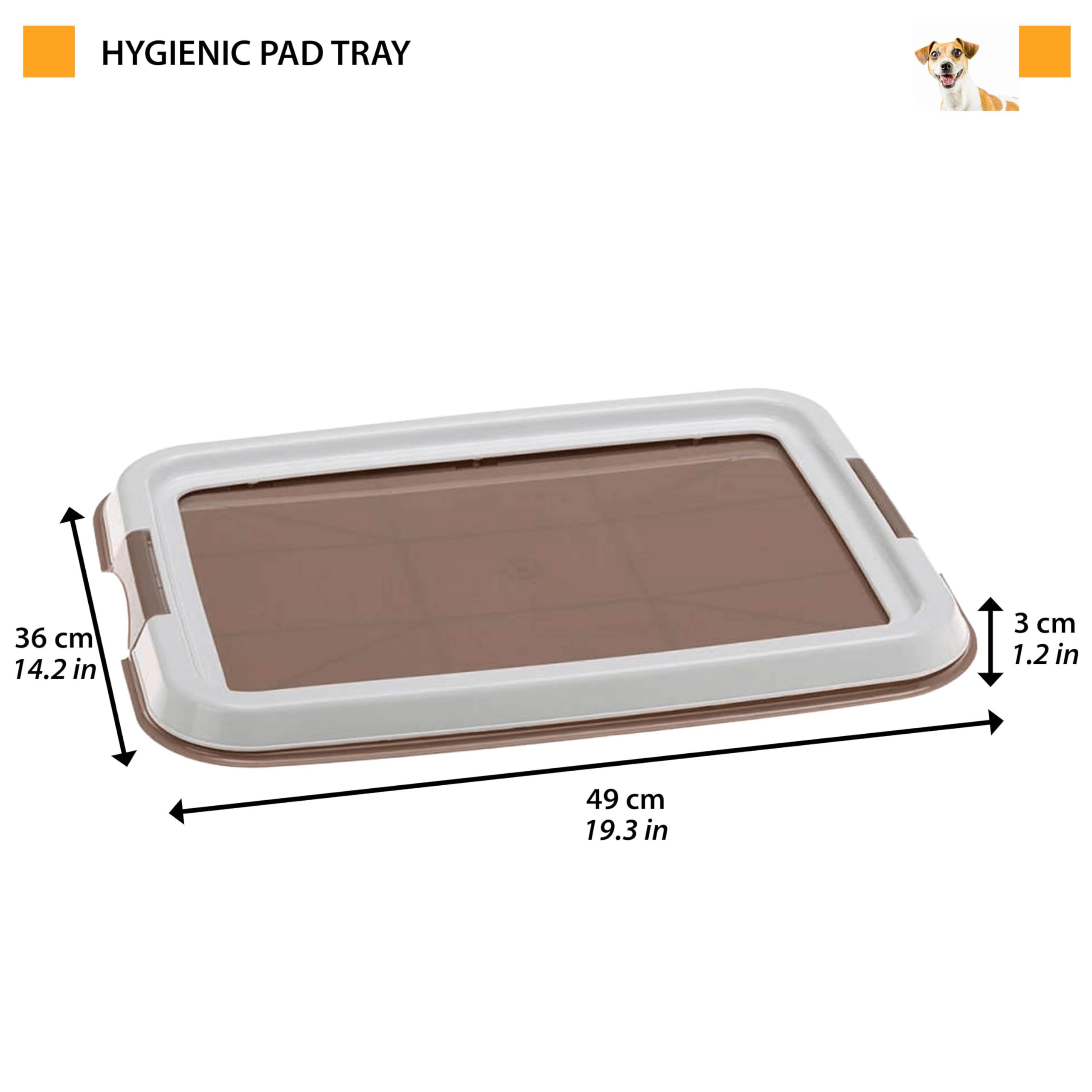 Ferplast Vassoio contenitivo cane cani Hygienic Pad Tray panni assorbenti stabile robusto