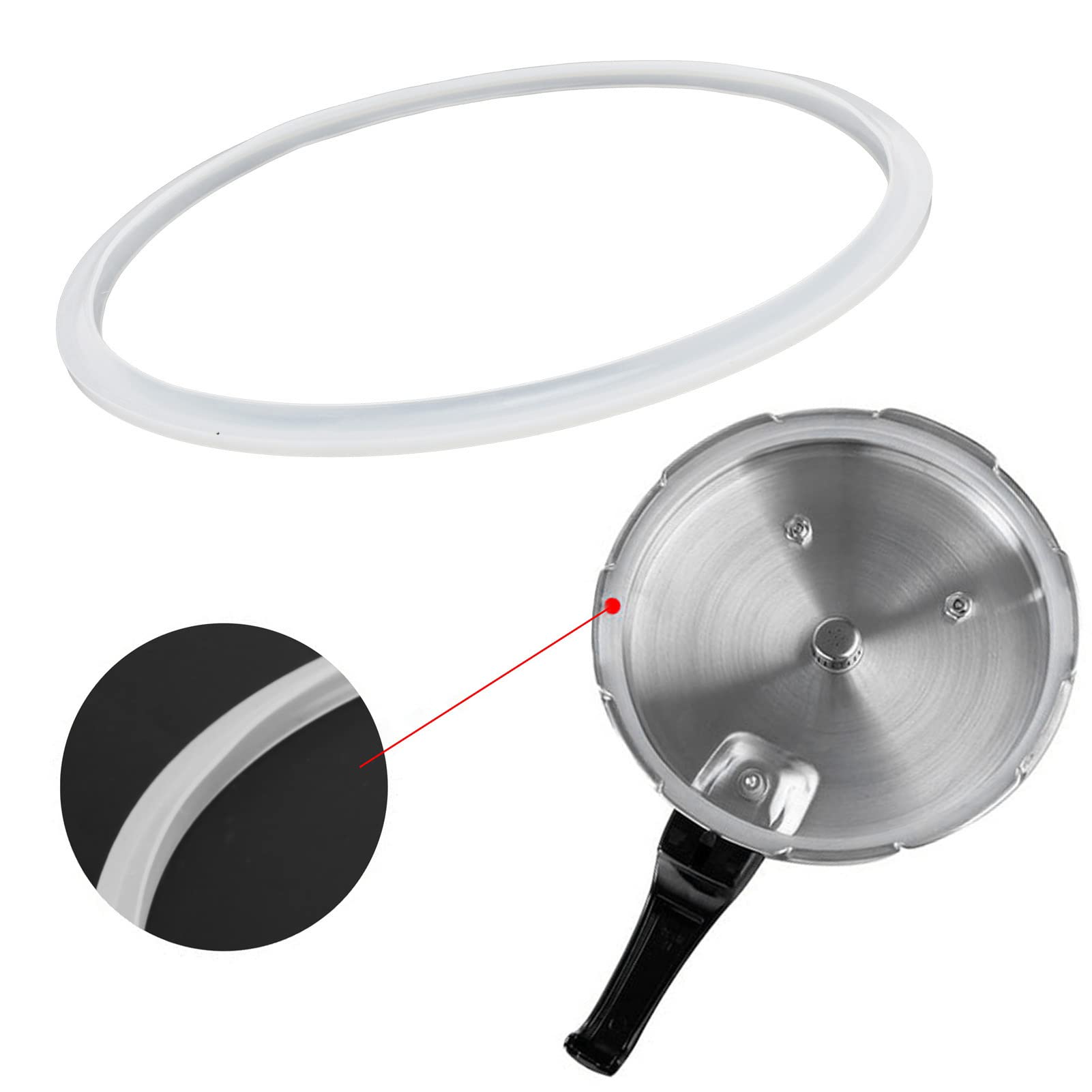 Pressure Cooker Sealing Ring Silicone O Ring Replacement Accessory for Pressure Cooker32cm (22cm)