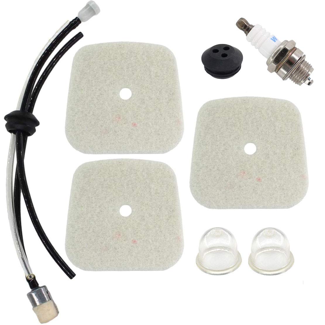 Carburetor & Fuel Line Kit For Mantis Tiller/Cultivator 7222E With SV-4B Engine – Echo/Zama Type