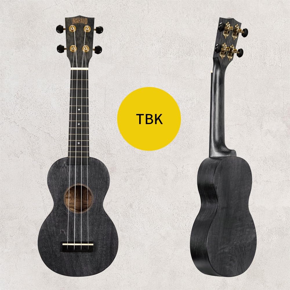 MAHALO MS1 TBR Soprano Ukulele, SLIMLINE Series, Weight: Approx. 9.8 oz (280 g), Brown