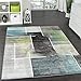 Produktbild Paco Home Designer Teppich Kariert Modern Trendig Meliert Eyecatcher in Grau Türkis Grün, Grösse:160x220 cm